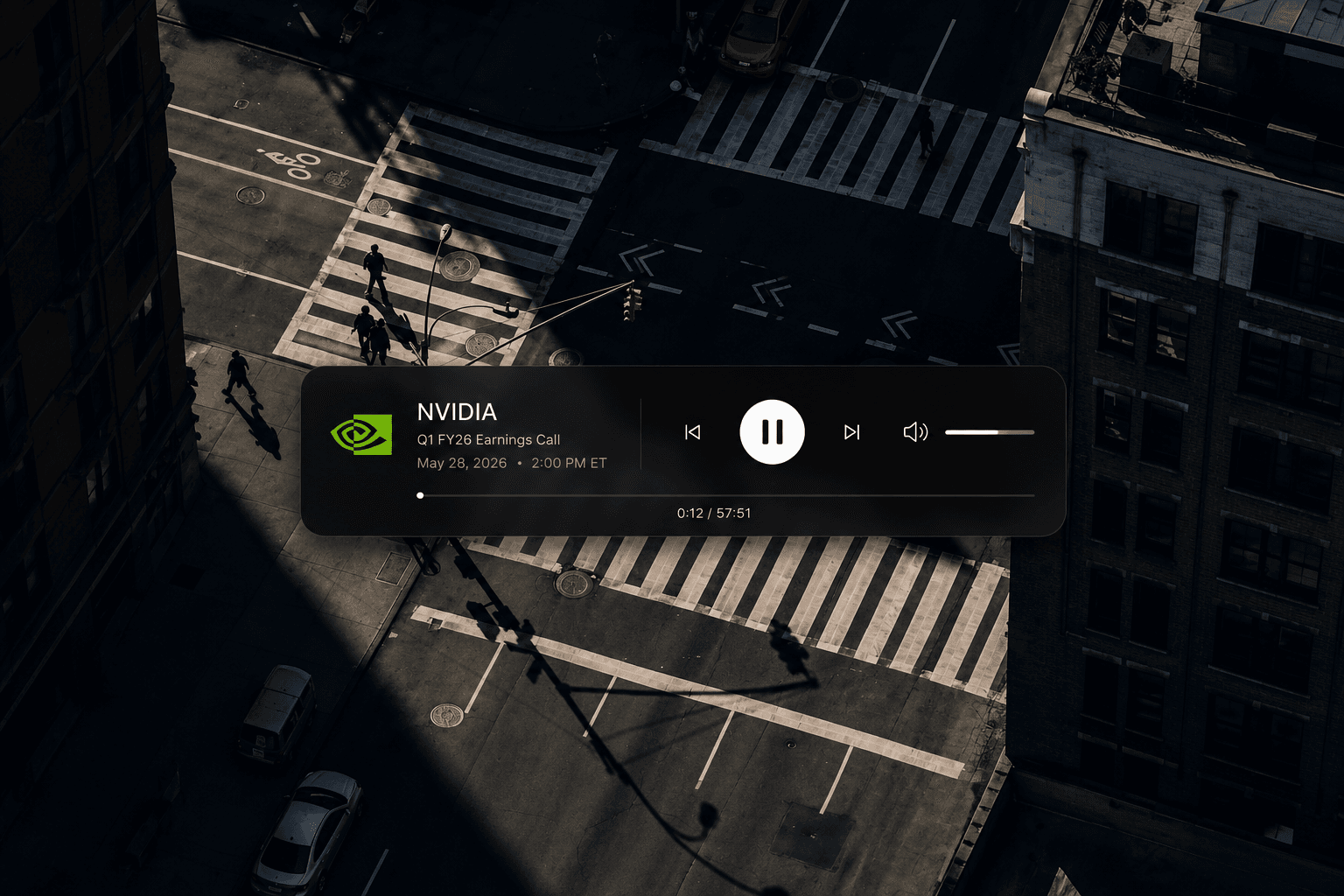 NVIDIA earnings call player